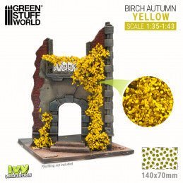 Ivy Foliage - Yellow Birch - Large - Green Stuff World - 140 x 70mm - Gootzy Gaming