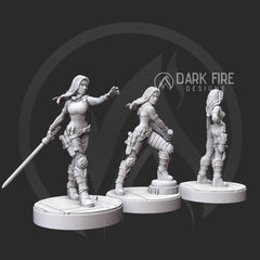 Jade Sky, Legendary Female Wizard Miniature - SW Legion Compatible (38-40mm tall) Resin 3D Print - Dark Fire Designs - Gootzy Gaming