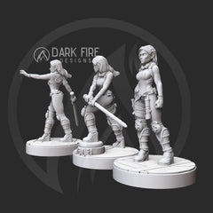 Jade Sky, Legendary Female Wizard Miniature - SW Legion Compatible (38 - 40mm tall) Resin 3D Print - Dark Fire Designs - Gootzy Gaming