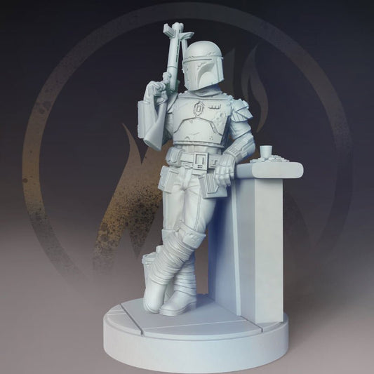 Jager, Pro Mando Cantina Hunter - SW Legion Compatible Miniature (38 - 40mm tall) High Quality 8k Resin 3D Print - Dark Fire Designs - Gootzy Gaming