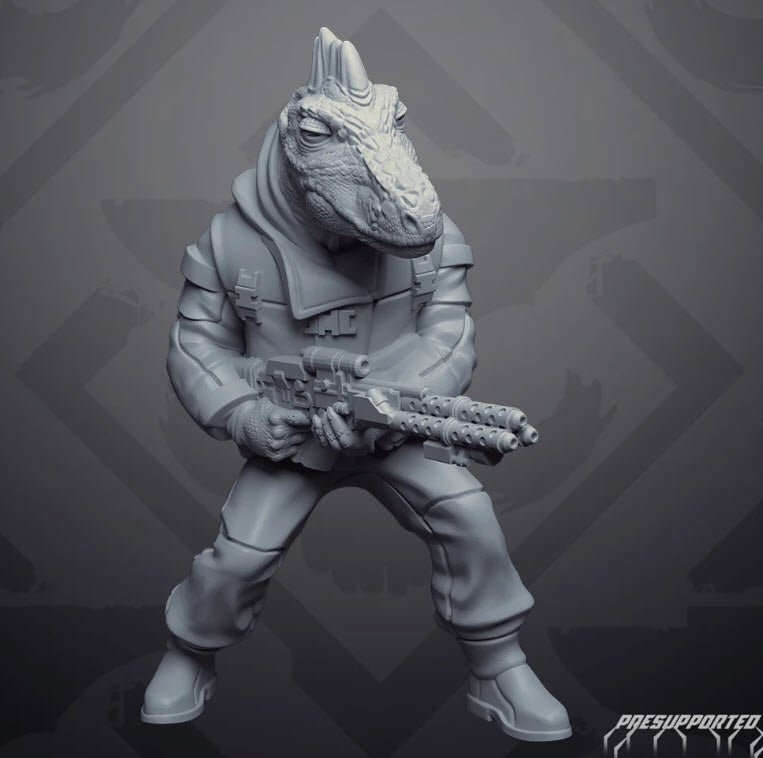 Jawline Alien Merc Miniature - SW Legion Compatible (38 - 40mm tall) Resin 3D Print - Skullforge Studios - Gootzy Gaming