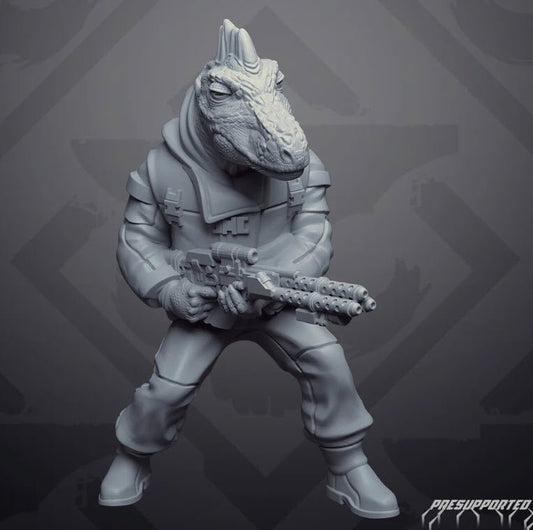 Jawline Alien Merc Miniature - SW Legion Compatible (38 - 40mm tall) Resin 3D Print - Skullforge Studios - Gootzy Gaming