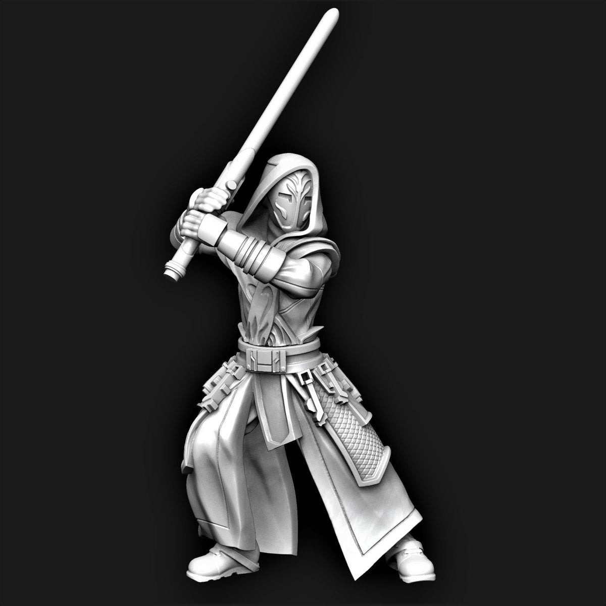 Jedi Temple Guard Miniature - SW Legion Compatible (38 - 40mm tall) Resin 3D Print - Dark Fire Designs - Gootzy Gaming