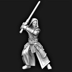 Jedi Temple Guard Miniature - SW Legion Compatible (38 - 40mm tall) Resin 3D Print - Dark Fire Designs - Gootzy Gaming