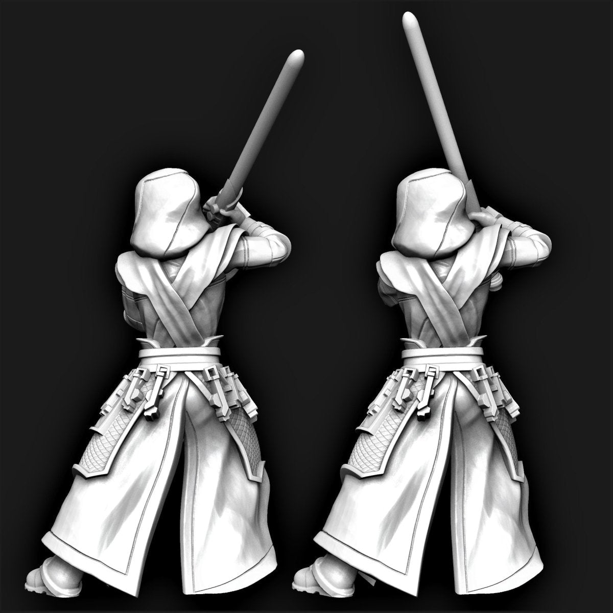 Jedi Temple Guard Miniature - SW Legion Compatible (38 - 40mm tall) Resin 3D Print - Dark Fire Designs - Gootzy Gaming