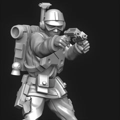 Jungle ARC Captain REX Miniature - SW Legion Compatible (38-40mm tall) Resin 3D Print - Dark Fire Designs - Gootzy Gaming