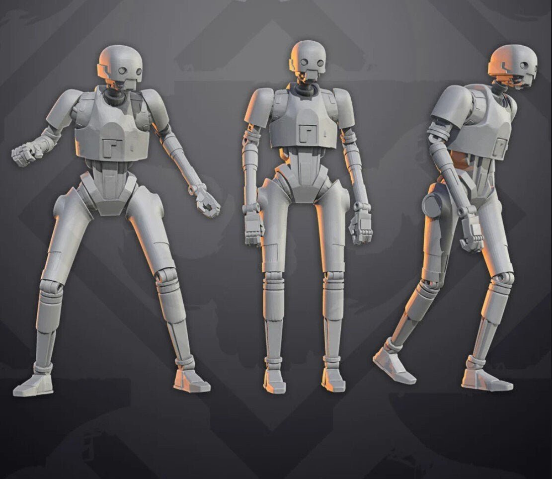 K Security Unarmed Miniature - SW Legion Compatible (38 - 40mm tall) Resin 3D Print - Skullforge Studios - Gootzy Gaming