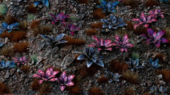 Laser Plants - Alien Rosette - Gamers Grass - 47 Plastic Folding Plants - Gootzy Gaming