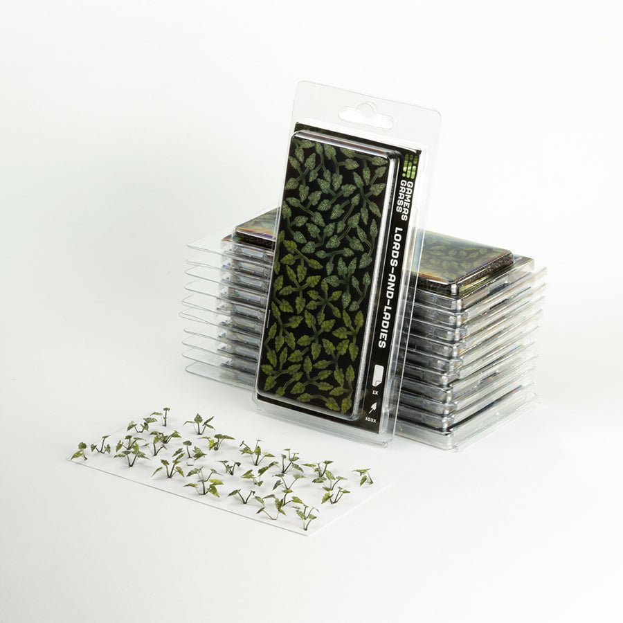 Laser Plants - Lords - and - Ladies - Gamers Grass - 103 Plastic Folding Plants - Gootzy Gaming