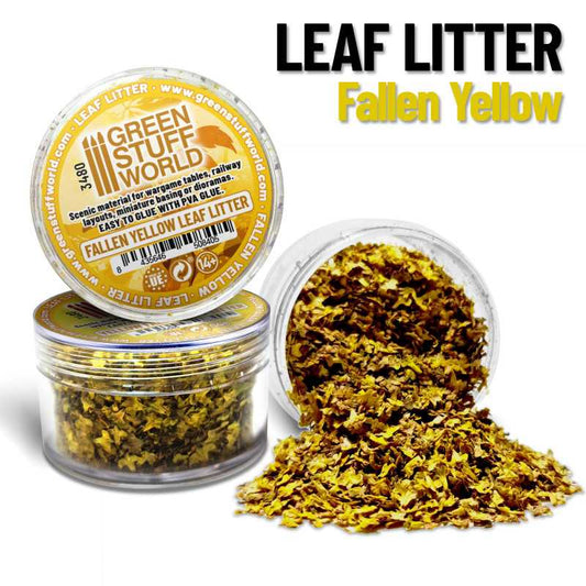 Leaf Litter - Fallen Yellow Mix - Green Stuff World - 60 ML Canister - Gootzy Gaming