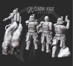 Legendary Clone Commander Rex Miniature - SW Legion Compatible (38-40mm tall) Multi-Piece Resin 3D Print - Dark Fire Designs - Gootzy Gaming