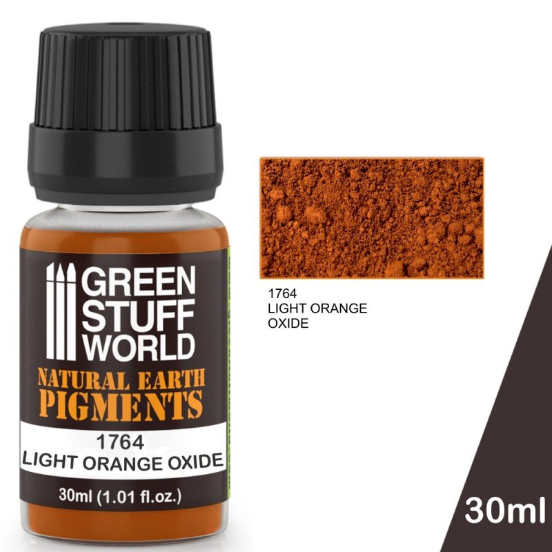 Light Orange Oxide - Earth Pigment Powder - Green Stuff World - 30 mL bottle - Gootzy Gaming