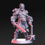 Lionel, Lion Obsessed Barbarian - Single Roleplaying Miniature for D&D or Pathfinder - 32mm Scale Resin 3D Print - RN EStudios - Gootzy Gaming