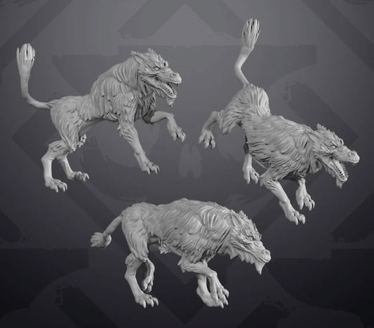 Mage Hunter Dog Miniature - SW Legion Compatible (38 - 40mm tall) Resin 3D Print - Skullforge Studios - Gootzy Gaming