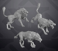 Mage Hunter Dog Miniature - SW Legion Compatible (38 - 40mm tall) Resin 3D Print - Skullforge Studios - Gootzy Gaming