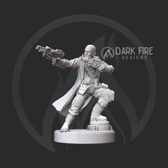 Male Hotshot Scoundrel Miniature - SW Legion Compatible (38 - 40mm tall) Multi - Piece Resin 3D Print - Dark Fire Designs - Gootzy Gaming