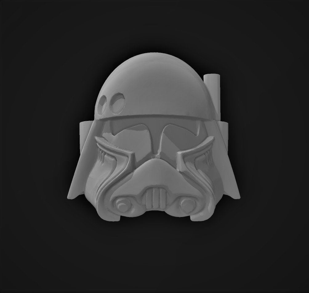 Marine Commander Phase 2 Clone Trooper Helmets - 5 bits pack - SW Legion Compatible Resin 3D Print - Dark Fire Designs - Gootzy Gaming