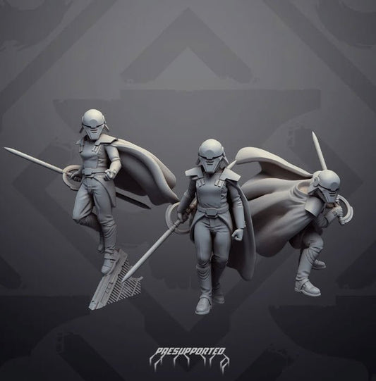 Masked Dark Warlock Huntress 2 - SW Legion Compatible Miniature (38 - 40mm tall) High Quality 8k Resin 3D Print - Skullforge Studios - Gootzy Gaming