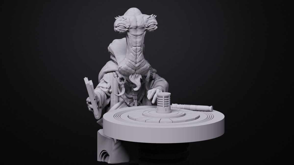 Master Merchant of Antiquities (Deal Broker Version) Miniature - SW Legion Compatible (38 - 40mm tall) Resin 3D Print - Gootzy Gaming - Gootzy Gaming