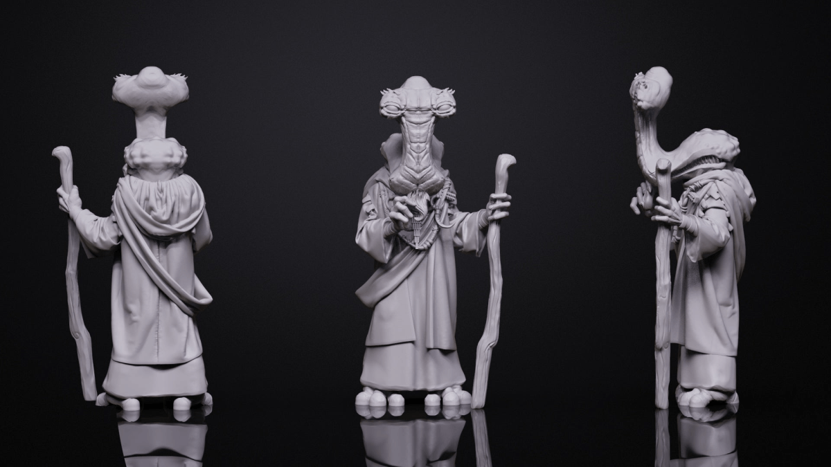 Master Merchant of Antiquities (Staff Version) Miniature - SW Legion Compatible (38 - 40mm tall) Resin 3D Print - Gootzy Gaming - Gootzy Gaming