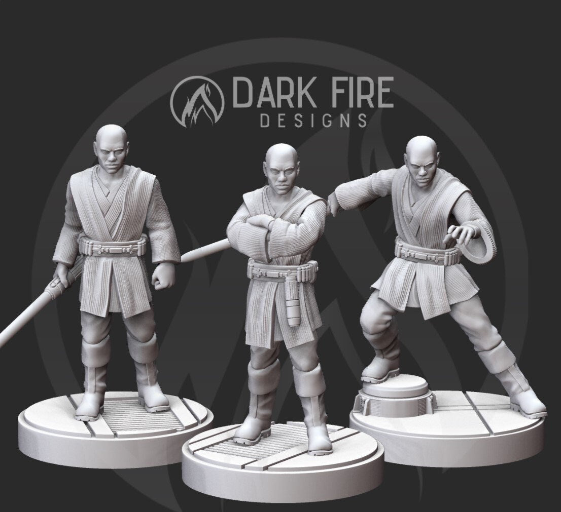 Master of the Wizard Order Miniature - SW Legion Compatible (38 - 40mm tall) Resin 3D Print - Dark Fire Designs - Gootzy Gaming