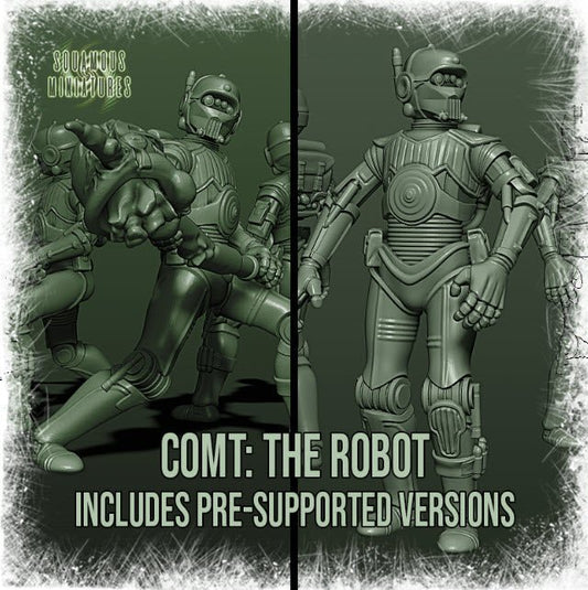 Maverick 2 Crew Protocol Robot - SW Legion Compatible Miniature (38-40mm tall) High Quality 8k Resin 3D Print - Squamous Miniatures - Gootzy Gaming