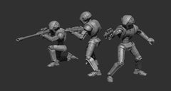 Meat Bagger Droid Miniatures - 3 Mini Bundle - SW Legion Compatible (38 - 40mm tall) Resin 3D Print - Skullforge Studios - Gootzy Gaming