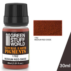 Medium Red Oxide - Earth Pigment Powder - Green Stuff World - 30 mL bottle - Gootzy Gaming