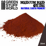 Medium Red Oxide - Earth Pigment Powder - Green Stuff World - 30 mL bottle - Gootzy Gaming