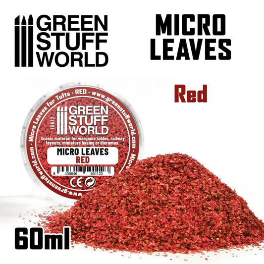 Micro Leaves - Red - Green Stuff World - 60 mL canister - Gootzy Gaming