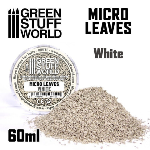 Micro Leaves - White - Green Stuff World - 60 mL canister - Gootzy Gaming