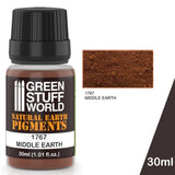 Middle Earth - Earth Pigment Powder - Green Stuff World - 30 mL bottle - Gootzy Gaming