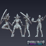 Midnight Sisters Squad - 4 Mini Bundle - SW Legion Compatible (38-40mm tall) Resin 3D Print - Nyverdale Tabletop - Gootzy Gaming