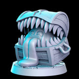 Mimic Chest - Single Roleplaying Miniature for D&D or Pathfinder - 32mm Scale Resin 3D Print - RN EStudios - Gootzy Gaming