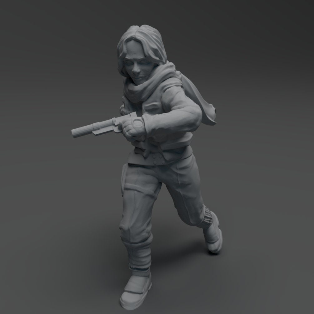 Mission Beach Sergeant Hope Miniature - SW Legion Compatible (38 - 40mm tall) Resin 3D Print - Skullforge Studios - Gootzy Gaming