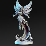 Mystic Forest Fairy - Single Roleplaying Miniature for D&D or Pathfinder - 32mm Scale Resin 3D Print - RN EStudios - Gootzy Gaming