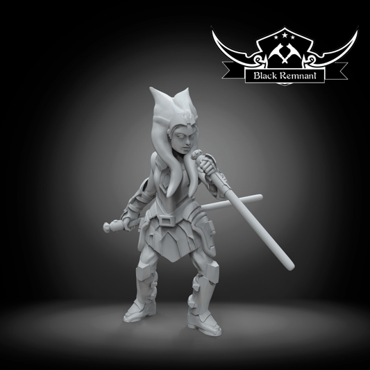 Mystical Apprentice of the Chosen One - SW Legion Compatible Miniature (38-40mm tall) High Quality 8k Resin 3D Print - Black Remnant - Gootzy Gaming