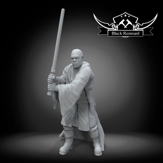 Mystical Bald General of the Purple Blade - SW Legion Compatible Miniature (38-40mm tall) High Quality 8k Resin 3D Print - Black Remnant - Gootzy Gaming