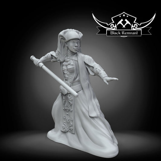 Mystical Elite Corps Warrior - SW Legion Compatible Miniature (38-40mm tall) High Quality 8k Resin 3D Print - Black Remnant - Gootzy Gaming