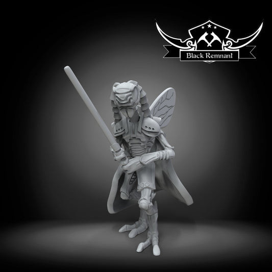 Mystical Insectoid Bug Warrior - SW Legion Compatible Miniature (38-40mm tall) High Quality 8k Resin 3D Print - Black Remnant - Gootzy Gaming