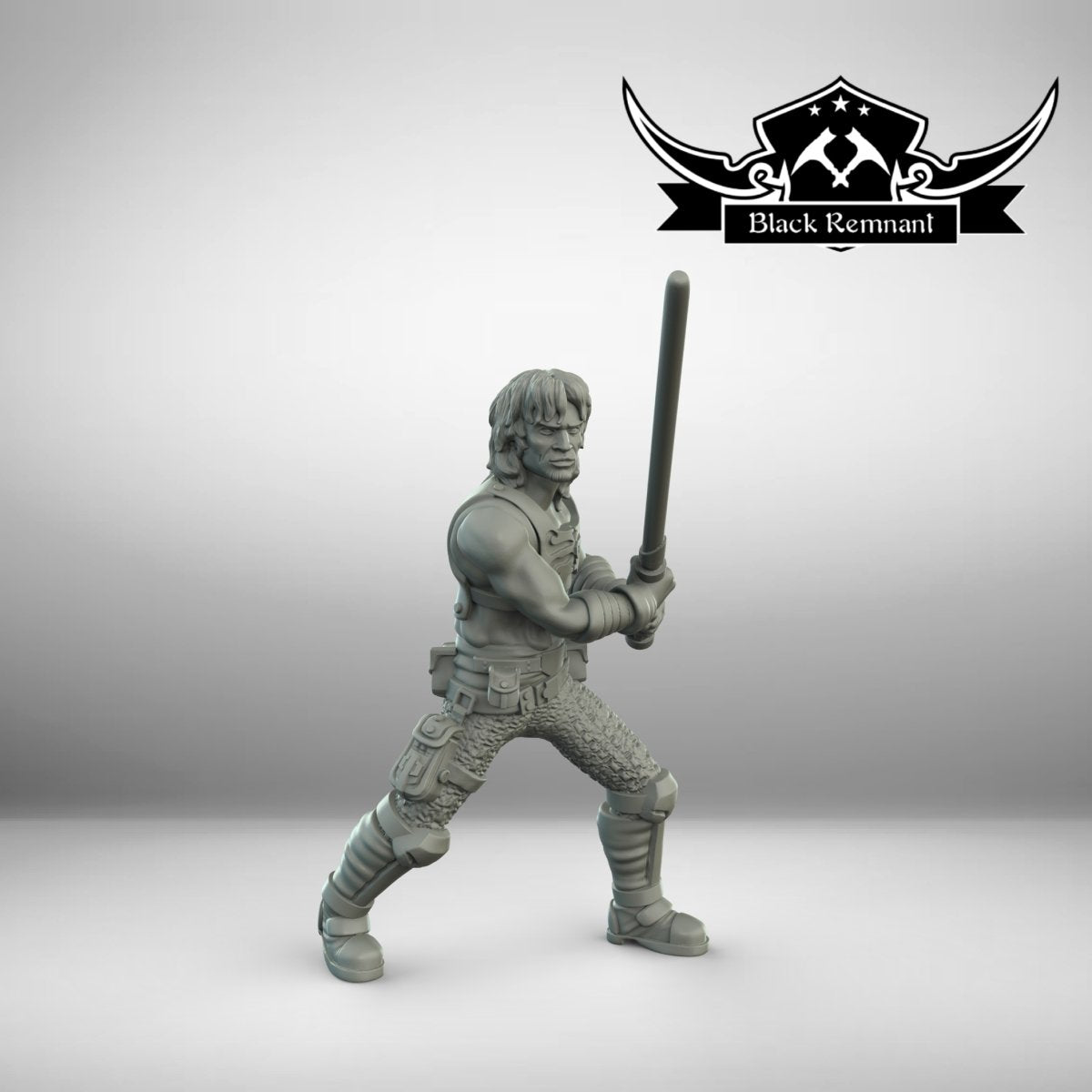 Mystical Pirate Smuggler Cade - SW Legion Compatible Miniature (38-40mm tall) High Quality 8k Resin 3D Print - Black Remnant - Gootzy Gaming
