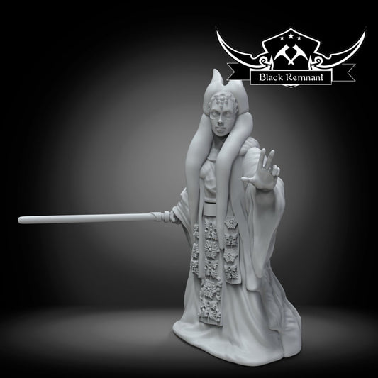 Mystical Red Warrior (Force Push Version) - SW Legion Compatible Miniature (38-40mm tall) High Quality 8k Resin 3D Print - Black Remnant - Gootzy Gaming