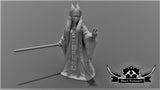 Mystical Red Warrior Miniature - SW Legion Compatible (38-40mm tall) Resin 3D Print - Black Remnant - Gootzy Gaming