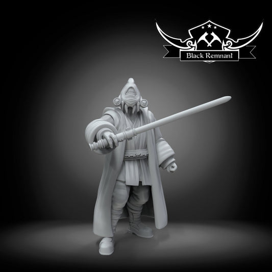 Mystical Reverse Head Warrior - Single Miniature - SW Legion Compatible (38-40mm tall) Resin 3D Print - Black Remnant - Gootzy Gaming