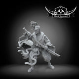 Mystical Ronin Master Miniature - SW Legion Compatible (38-40mm tall) Multi-Piece Resin 3D Print - Black Remnant - Gootzy Gaming