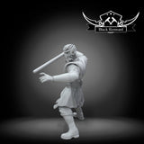 Mystical Spiky Head Knight Miniature - SW Legion Compatible (38-40mm tall) Multi-Piece Resin 3D Print - Black Remnant - Gootzy Gaming
