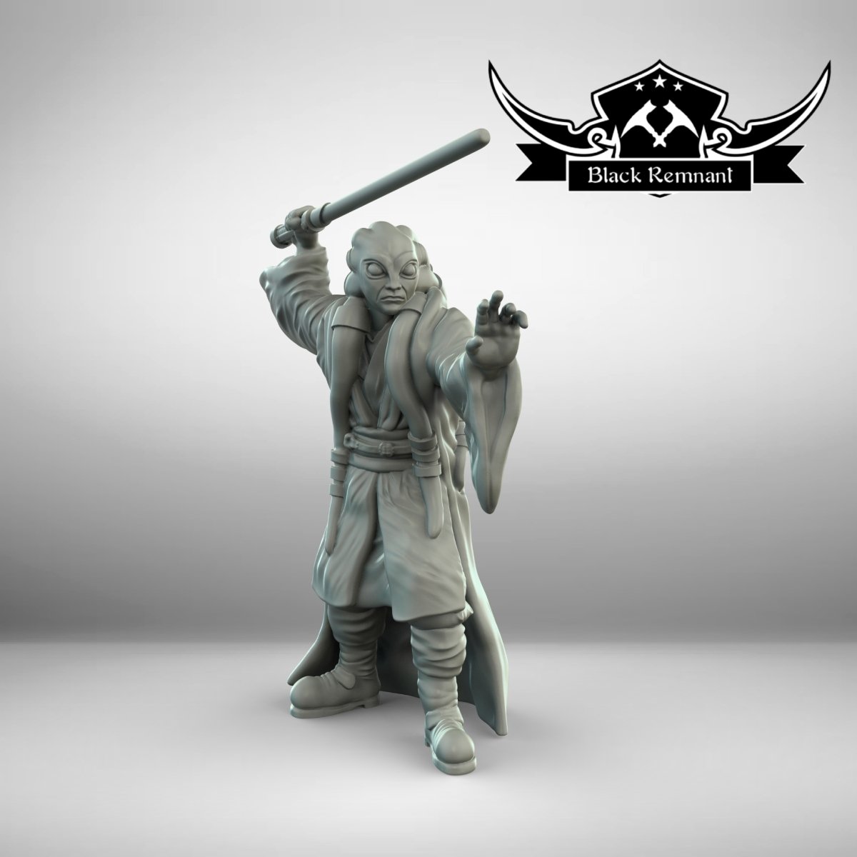 Mystical Warrior Master with Tentacles - SW Legion Compatible Miniature (38-40mm tall) High Quality 8k Resin 3D Print - Black Remnant - Gootzy Gaming