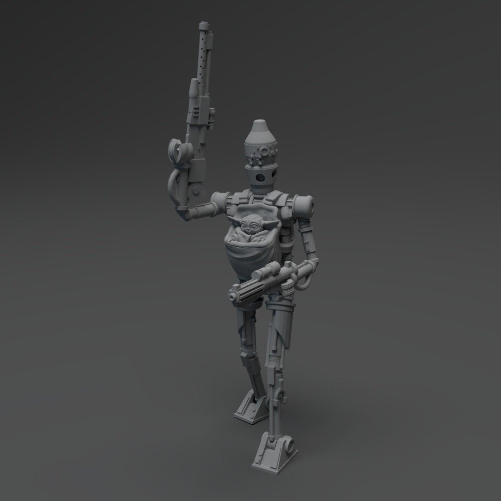 Nanny Drone Miniature SW Legion Compatible (38 - 40mm tall) Resin 3D Print - Skullforge Studios - Gootzy Gaming