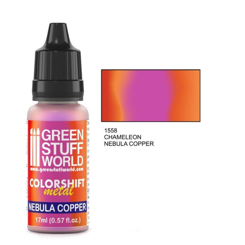 Nebula Copper - Purple/Copper Colorshift Metallic Paint - Green Stuff World - 17 mL Dropper Bottle - Gootzy Gaming