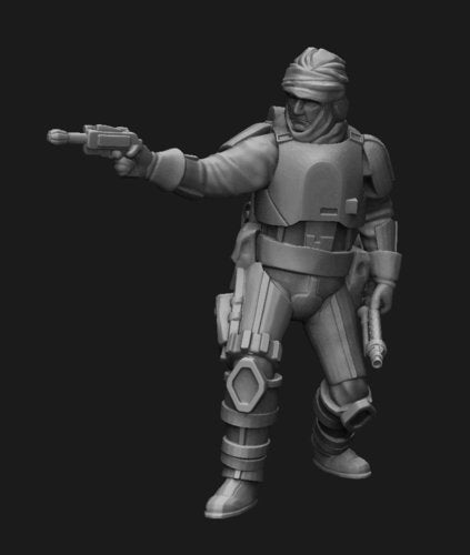 Nerfgar Bounty Hunter Miniature - SW Legion Compatible (38 - 40mm tall) Resin 3D Print - Skullforge Studios - Gootzy Gaming